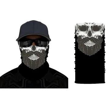 

Reusable Magic Seamless Mask Sun Protective Mask Skull Bandana Face Mask Fashion Mouth Face Mask Skull Outdoor Riding Line Scarf