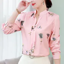 Shirts women elegant casual blouse Office chiffon shirts Large size mujer de moda Women's White shirts Spring Autumn 5XL blouses