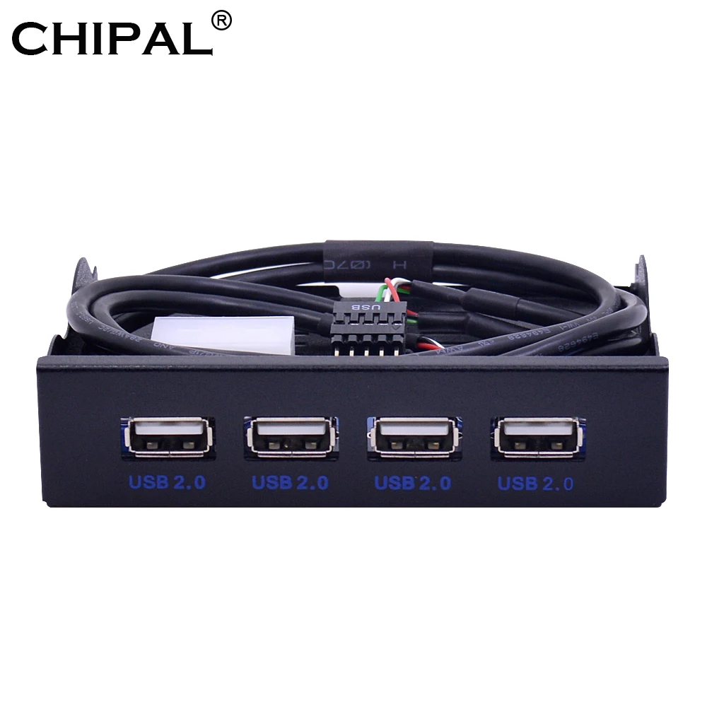 CHIPAL 4 порта USB 2 0 концентратор USB2.0 адаптер ПК Передняя панель расширения кронштейн