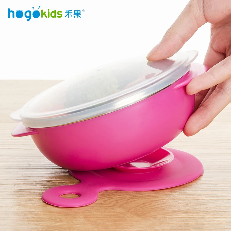 Набор посуды для Hogokids, детская посуда из нержавеющей стали, миска, детская посуда для кормления, Детская миска, столовая посуда, 4 набора
