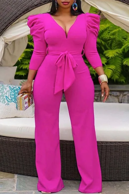 ZJFZML ZZ Women Clothing Jumpsuit Plus 