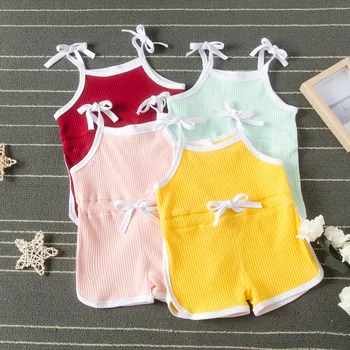 

2020 Summer Girls baby shorts bodysuits wholesale