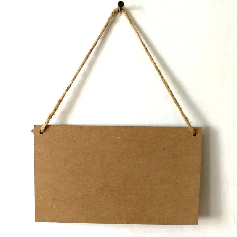 ABUI-Hanging Wooden Sign Christmas Hanging Cute Decorative Board Festival Favors