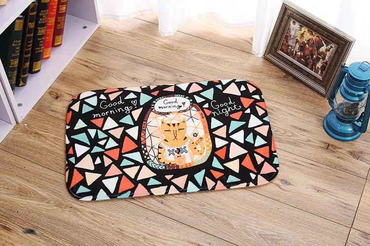 Прекрасный Meow Star люди кухонная полоска комната прикроватный коврик оригинальность спальня напольный коврик нескользящий Придверный