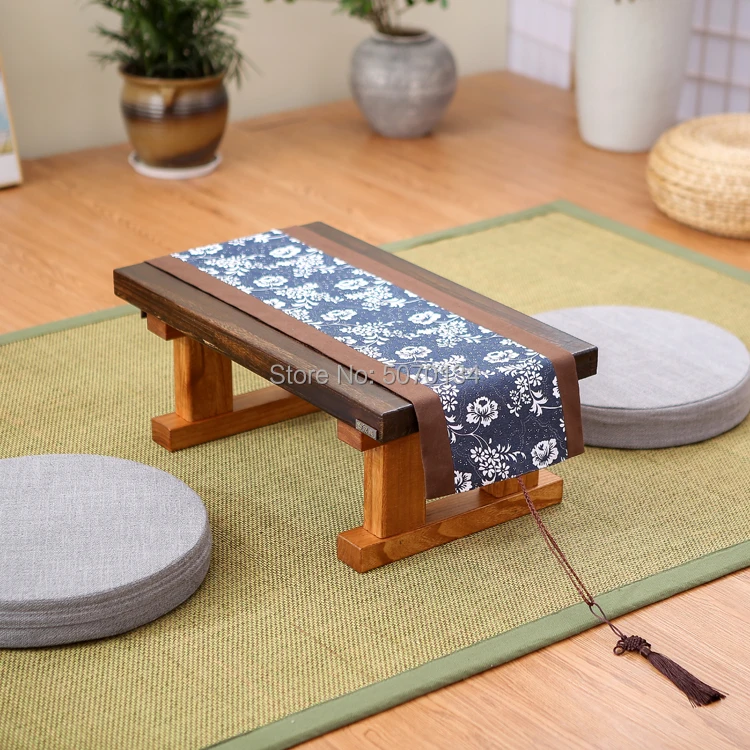 

Traditional Chinese Style Table Runner 100% Cotton Fabric Durable Washable for Kitchen Dining Tea Table Cover Eco-Friendly