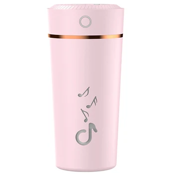 

USB Warm Light Night Light Aroma Humidifier USB Mini Humidifier Creative Bottle Portable Pink