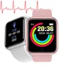 Montre connectée Y68s étanche 2021 pouces, moniteur de fréquence cardiaque, tension artérielle, oxygène, pour IOS et Android, 1.44 1