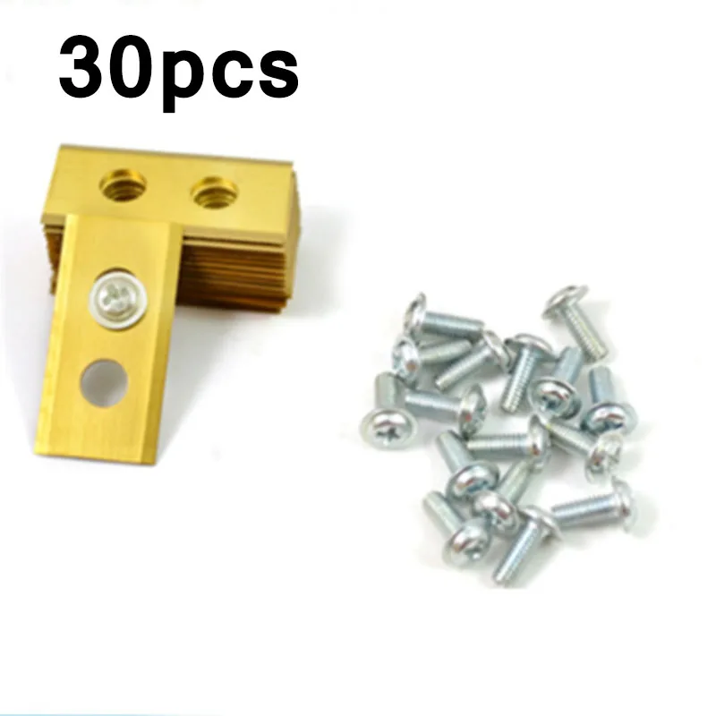 

30 Pieces Durable Stainless Steel Mower Blade For WORX LANDROID 36x18x1mm Replacement 30x Screw Tool Parts