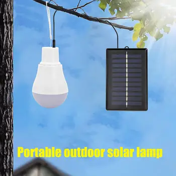 

5V 15W 300LM Portable Solar Light Bulb Solar Energy Power Outdoor Lamp USB Low Power Consumption Bulb