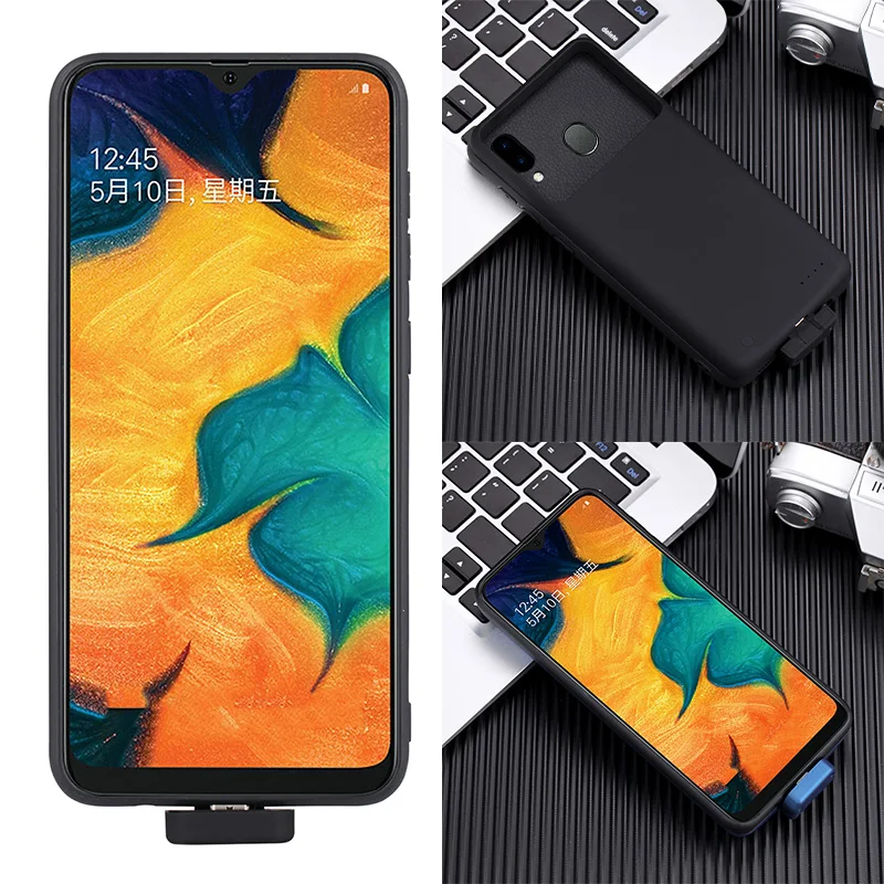 Для Samsung Galaxy A20 A30 чехол для зарядного устройства 5000 мАч Внешнее запасное зарядное