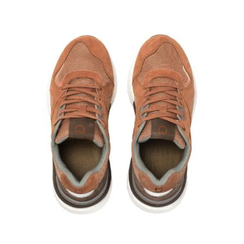 Новинка; оригинальная обувь Xiaomi Mijia в стиле ретро; Мужская обувь для бега; спортивная обувь из натуральной кожи; кроссовки из замши с дышащей сеткой