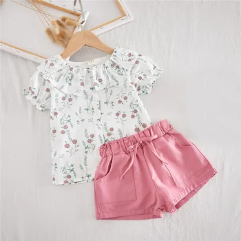 

Keelorn Girls Set Girl Fashion Print Summer Kids T-shirt Pants Children's Suit Little Girl Clothes Girls Boutique Outfits
