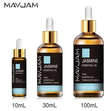 Óleo natural puro do aroma da árvore do chá de ylang ylang dos óleos essenciais da baunilha da hortelã do eucalipto da alfazema do jasmim 10ml 30ml 100ml com conta-gotas