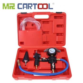 MR CARTOOL Car Radiator Coolant Vacuum Refill Kit Vacuum Pump Coolant System Antifreeze Injector With Carrying Case 1
