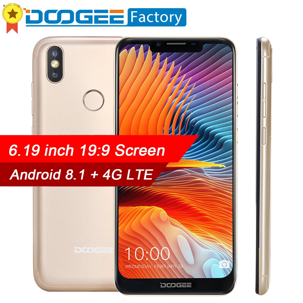 DOOGEE BL5500 Lite Android 8 1 6 19 ✙:9 экран смартфон MTK6739 четырехъядерный отпечаток пальца