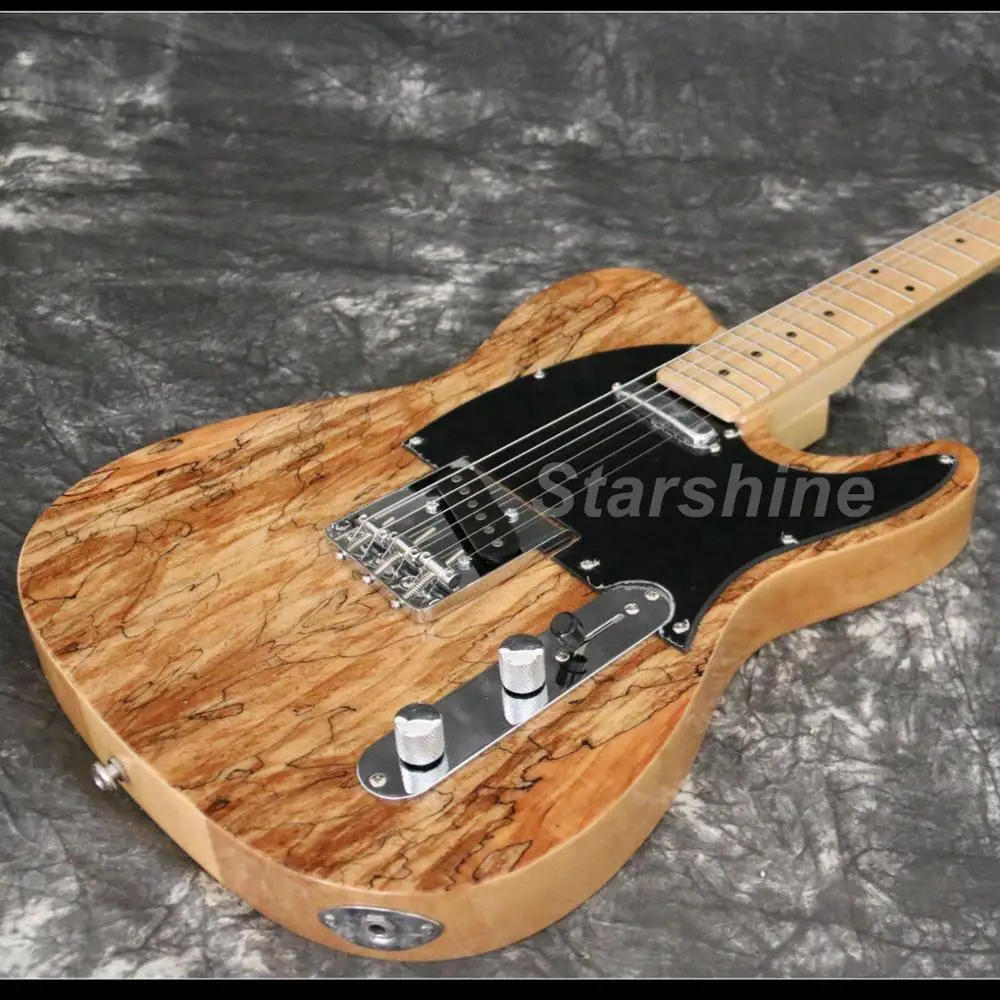 

T-ER10 Custom shop TL Electric Guitar spalted maple top vintage tuner