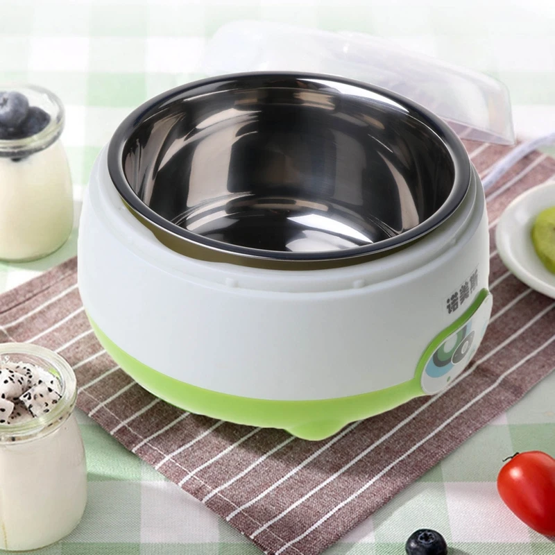 220V 1L Automatic Yogurt Maker Machine with 3pcs 100ml Yogurt Containers Glass Jars DIY Kitchen Appliance High Quality