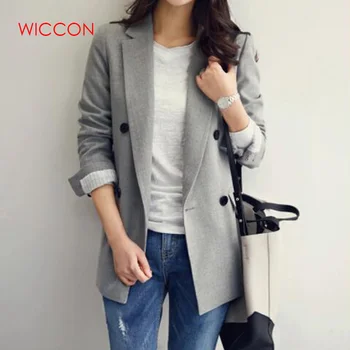 

Blazers New Women Retro All-match Simple Chic Jackets Women Trendy Korean Style Ladies Elegant Daily Fashion Wear