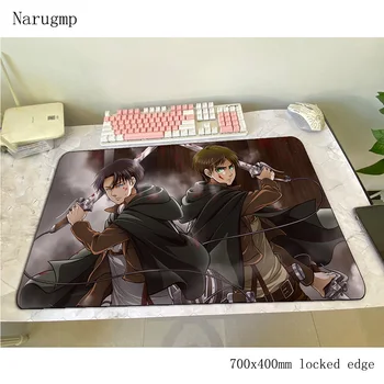 

attack on titan mats 700x400x4mm wrist rest gaming mouse pad big keyboard mousepad pc notebook gamer accessories padmouse mat