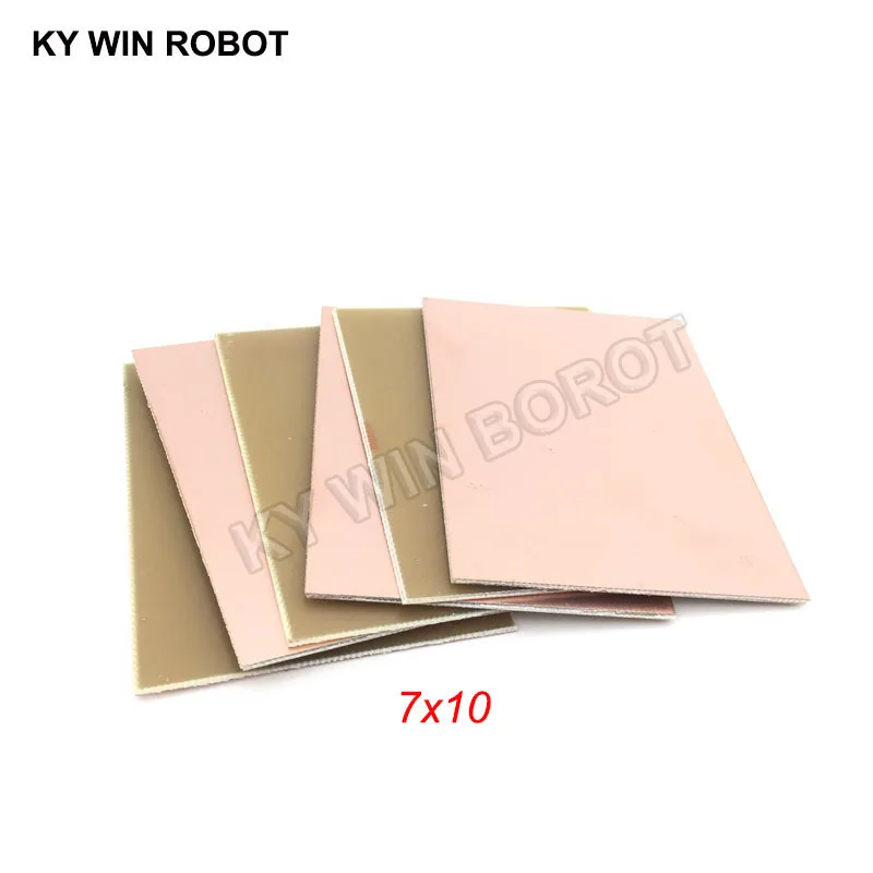 5 pcs FR4 PCB Single Side Copper Clad plate DIY PCB Kit Laminate Circuit Board 7x10cm