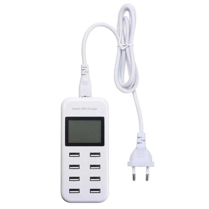 USB мульти зарядное устройство s 8 Порт 5 В/8A usb Зарядка адаптер питания настенный путешествия настольное зарядное устройство концентратор - Тип штекера: Европейский Союз (ЕС)