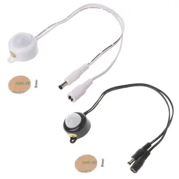 

Human Body Infrared PIR Motion Sensor Switch DC 5-24V/5A With Plug For LED Strip L4MF