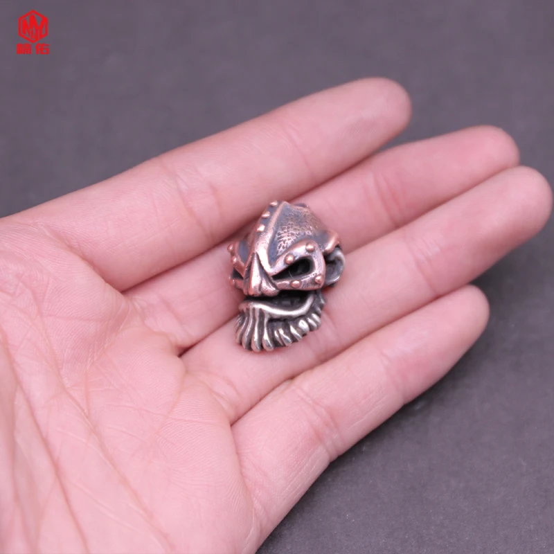 

1 шт. странные Рыбы Ретро латунь медь EDC бусы на веревочке шнурок подвески нож бусины Зонт веревка шнур ожерелье браслет бусины