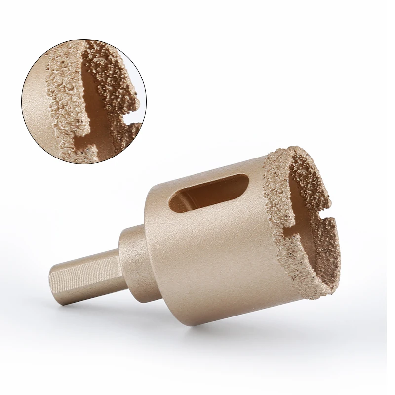 Алмазная пайка сверла стойкая мраморная плитка материал керамическая плитка используется в граните, мраморе, скале, камне, раковине и т. Д