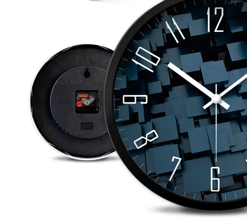 3d Large Wall Clock Living Room Creative Modern Kitchen Silent Wall Watch Mechanism Bathroom Clock Loft Reloj Cucu Decor SC317