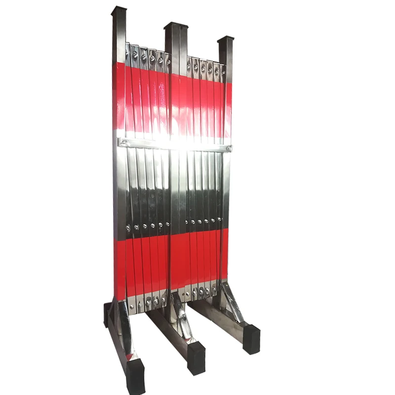 

Telescopic Fences Stainless Steel Security Fence Movable Folding Isolation Fence