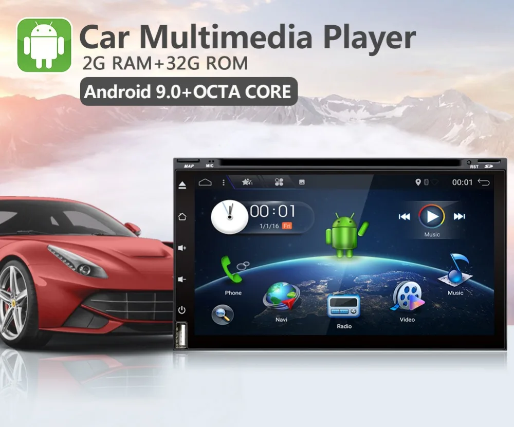 Clearance Bosion car multimedia player Octa Core 2 Din Android 9.0 For NISSAN QASHQAI Tiida Car Audio Stereo Radio GPS TV 3G WiFi BT DAB+ 6