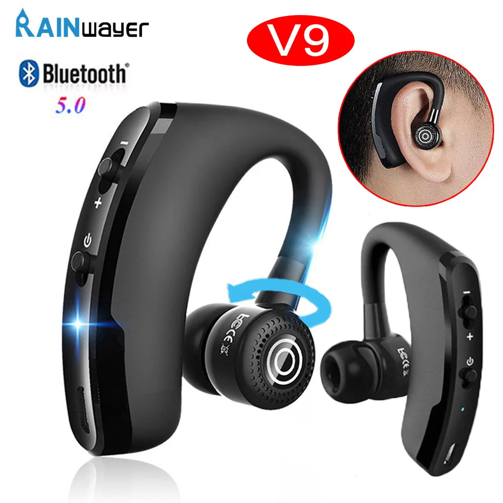 Bluetooth-гарнитура V9 с микрофоном | Электроника