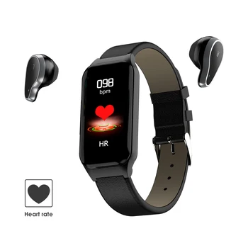 

Smart Watch with Bluetooth Earphones 2 in 1 Sport Fashion IP67 Waterproof Smartwatch Fitness Tracker Sports Headphones Bracelet
