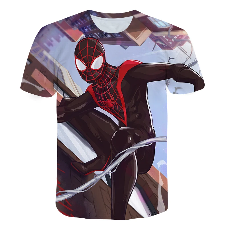 Hot sales Spider man T-Shirt Marvel Cartoon Fun Short Sleeve Shirt Boys Girls Street Fashion Harajuku Hot movie Children's Tops Hot sales Spider man T-Shirt Marvel Cartoon Fun Short Sleeve Shirt Boys Girls Street Fashion Harajuku Hot movie Children's Tops