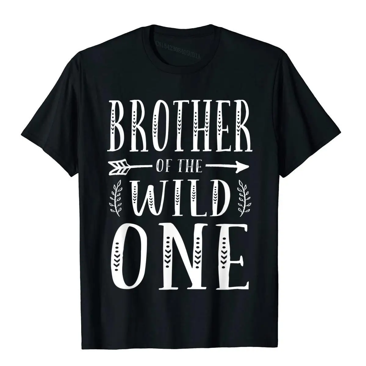 Brother Of The Wild One Funny Birthday Retro Vintage Gift T-Shirt__A9877black