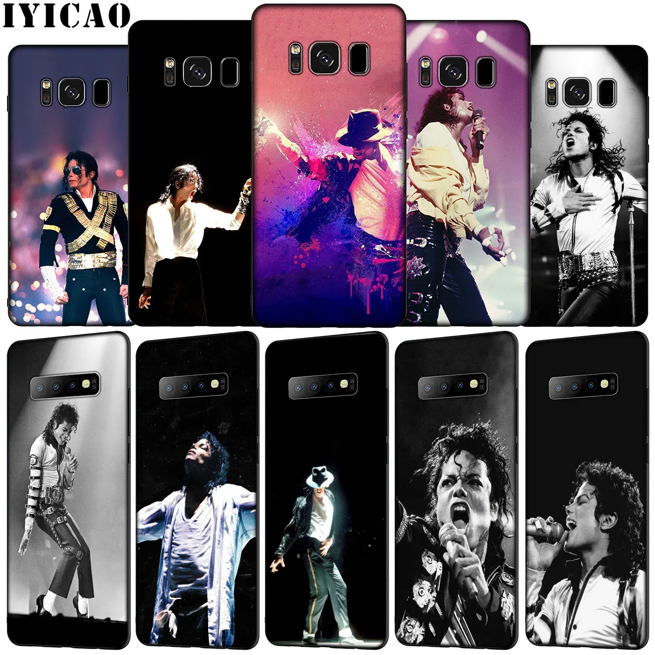 IYICAO Michael jackson singer Soft Silicone Phone Case for Samsung Galaxy S20 Ultra S10e S9 S8 Plus S6 S7 Edge S10 Lite Cover | Мобильные