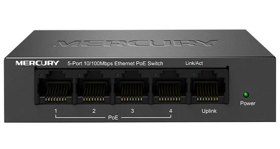 5 портов 4 poe 43 Вт 100 Мбит/с MCU PoE коммутатор IEEE802.3af PoE костюм для PoE камеры или AP сетевые переключатели, Plug& Play, 15,4 Вт каждый порт