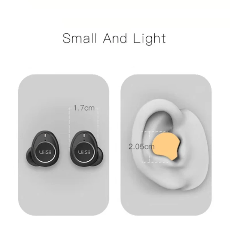 UiiSii TWS60 V5.0 bluetooth наушники сенсорные Смарт Мини Музыкальные Игровые с микрофоном