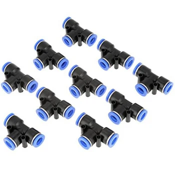 

100Pcs/Pack PE Pneumatic Fittings T Type 3-Way for 4mm Tube Tee Joint T Type Trachea Quick Plug Quick Joint CNIM Hot