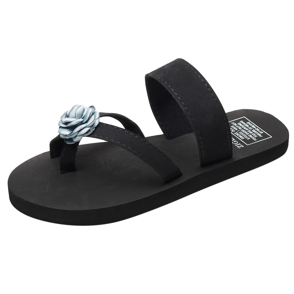 SAGACE 2019 New Women Platform Shoes Flower High Flat Heel Holiday Beach Slippers Sandals Women Slippers Sapato Feminino 1209