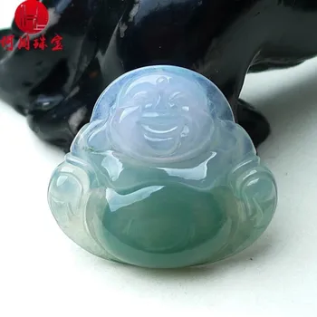 

Hezhou jewelry!Myanmar natural jade!Exquisite hand carving!The Buddha pendant!Exquisite workmanship!7.69g