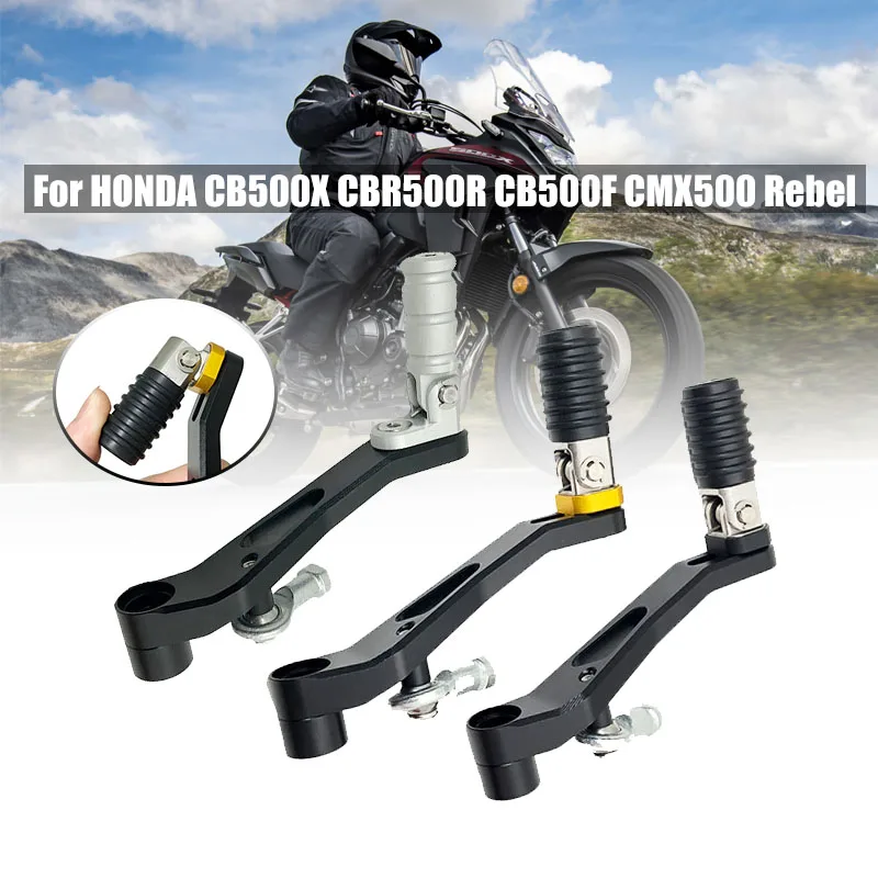 

For HONDA CB500X CBR500R CB500F CB 500X CMX500 2013-2021 Motorcycle CNC Adjustable Folding Gear Shifter Shift Pedal Lever