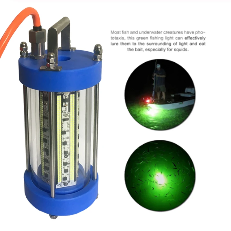 US $259.65 AC220V 600W650W LED Green Underwater Fish Night Fishing Light Squid Lamp Lure Bait Finder
