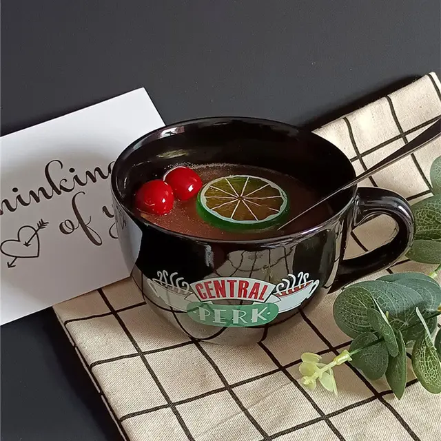 New Friends Tv Show Central Perk Big Mug 600ml Coffee Tea Ceramic Cup  Friends Central Perk Cappuccino Mug Best Gifts For Friends - Mugs -  AliExpress