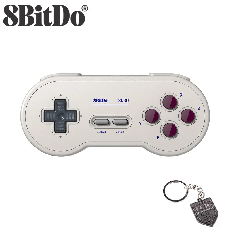 Серый 8BitDo SN30 беспроводной Bluetooth контроллер Радужный цвет поддержка nintendo переключатель Android MacOS геймпад - Цвет: Серый