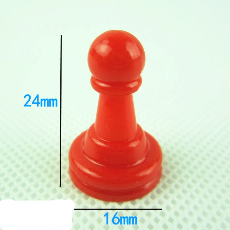 32 Pieces Plastic Pawn Chess Pieces for Board Games Supplement Pack Component Tabletop Markers Arts and Crafts 8 Colors board game table games chess pieces and board chess pieces game replacement pieces