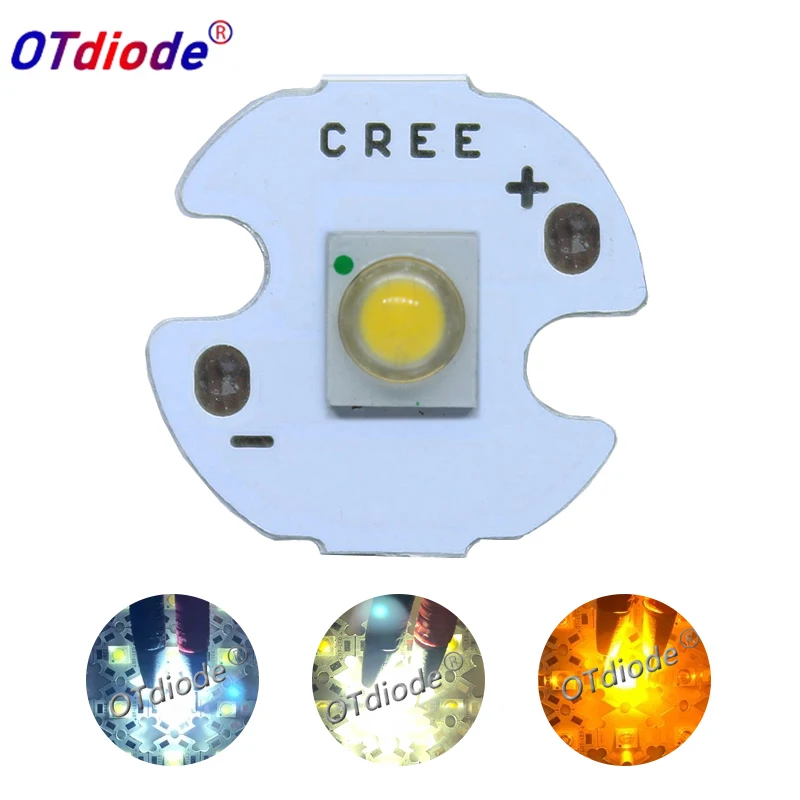 100pcs 3W SemiLeds High Power LED Chip light Beams Diode White 6500K Warm 3000K Yellow Amber 590nm with PCB | Освещение