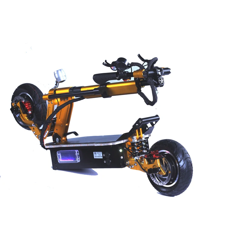 

KK10S New arrival powerful 60V 10 inch fat tire dual hub motor 2000W electric scooter with seat