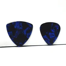 

Lots of 100 pcs Medium 0.71mm Blue Pearl Celluloid Guitar Picks Plectrums 2 Shapes