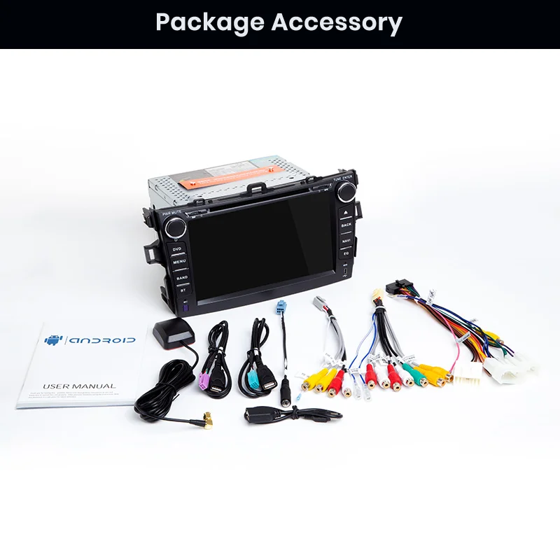Clearance Junsun Radio 2 din Android 9.0 Car Multimedia 4G+64G for Toyota corolla 2007 2008 2009 2010 2011 Car DVD Radio Gps Stereo 5